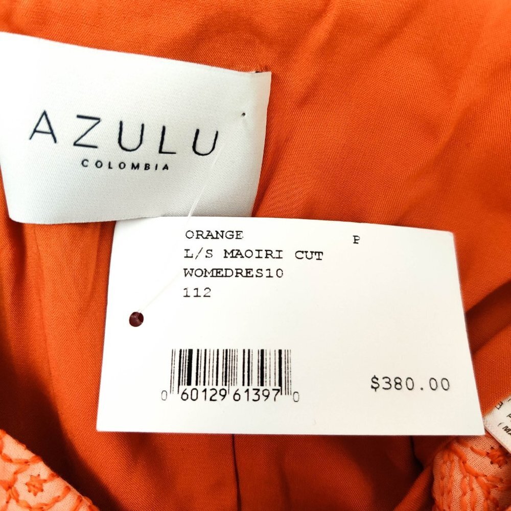 Azulu Maiori Cut-Out Embroidered Mini Dress in Orange XS - Picture 13 of 13